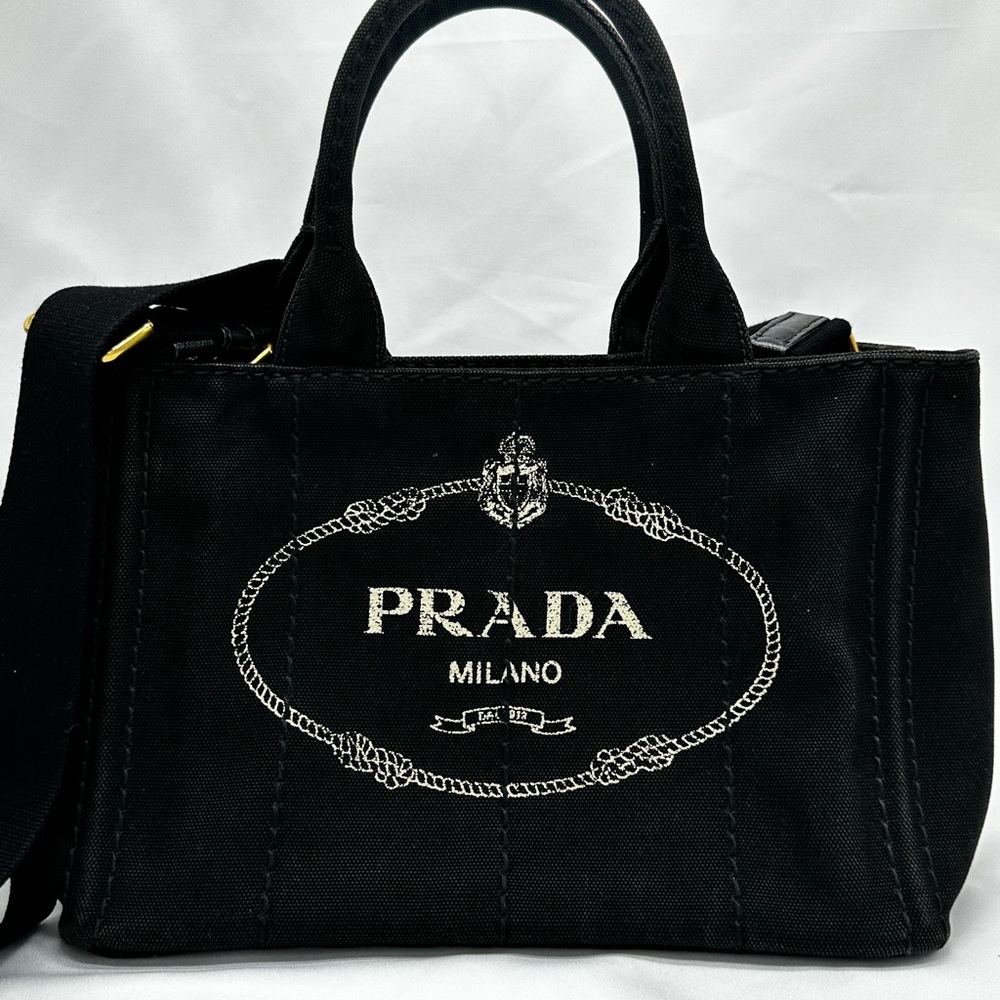 Prada Canapa Black Medium